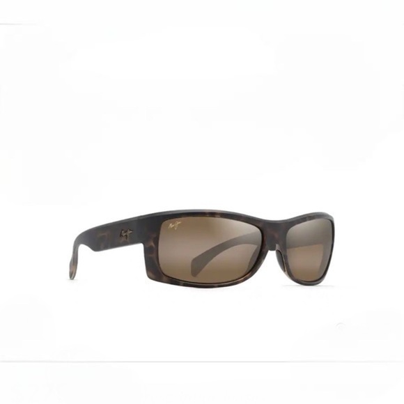 Maui Jim- Men’s Equator PolarizedPlus2® Wrap 64.5mm Sunglasses,Carmel - Picture 7 of 9